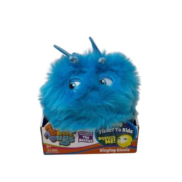 Beat Bugs Blue Singing Glowie Plush Bug Sings Beatles “Ticket to Ride” Brand New - Picture 1 of 5
